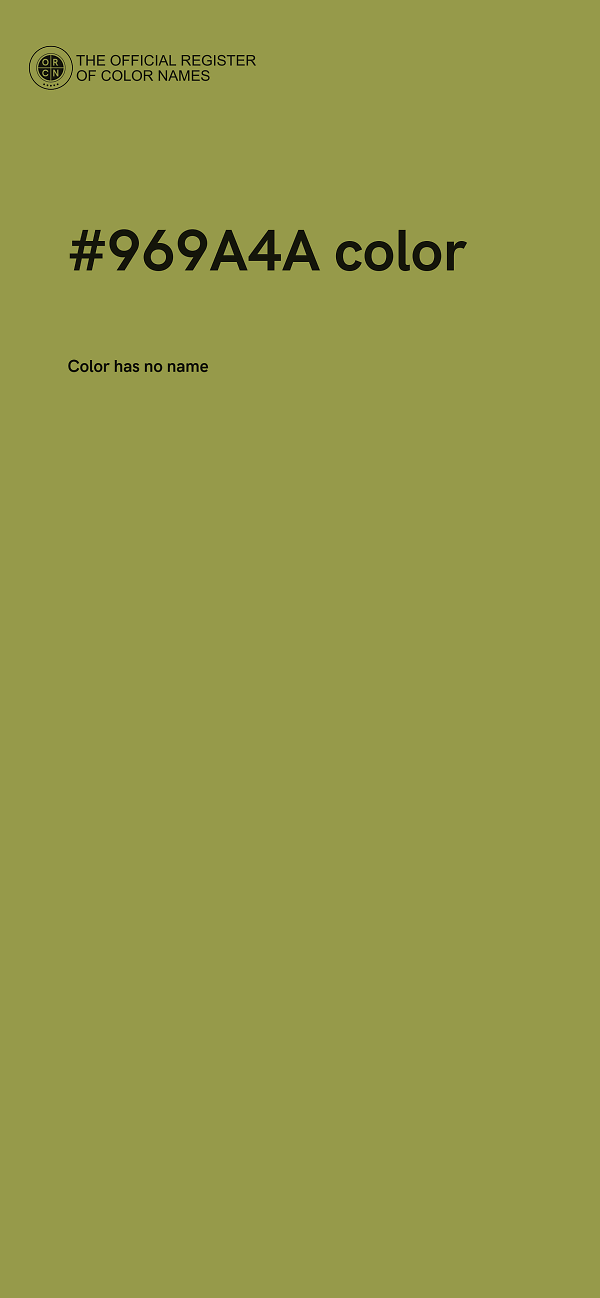 #969A4A color image