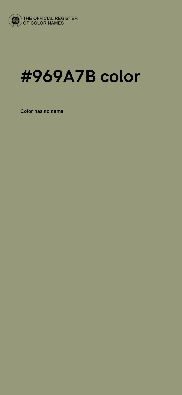 #969A7B color image