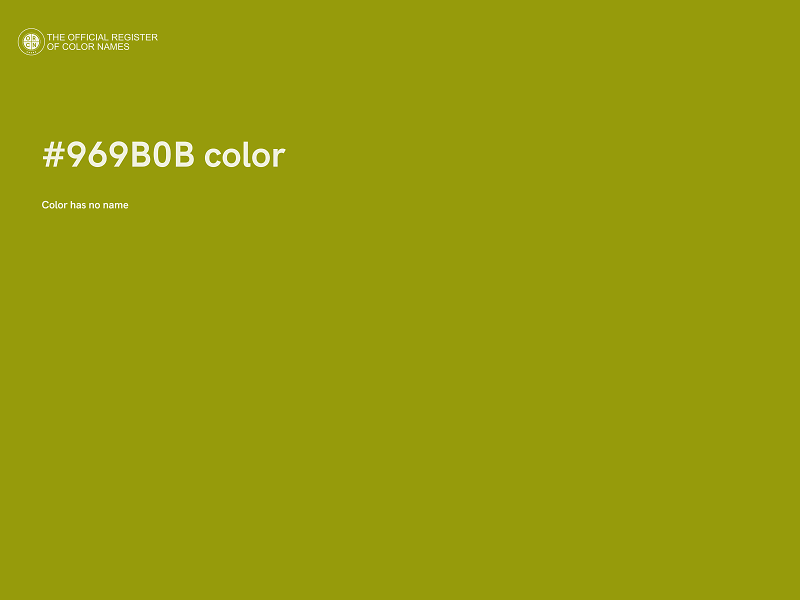 #969B0B color image