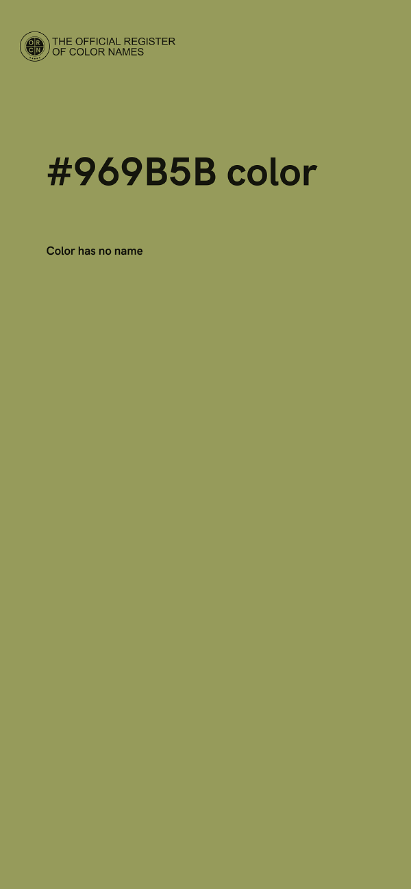 #969B5B color image