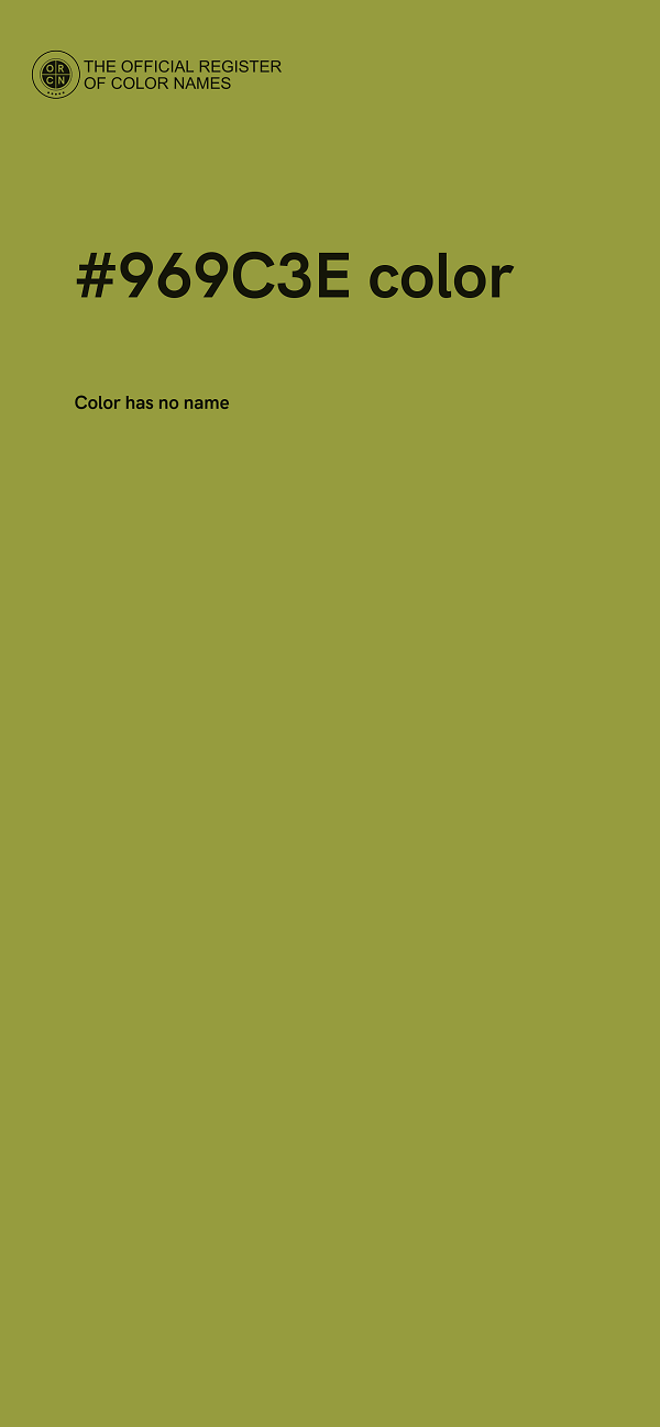 #969C3E color image