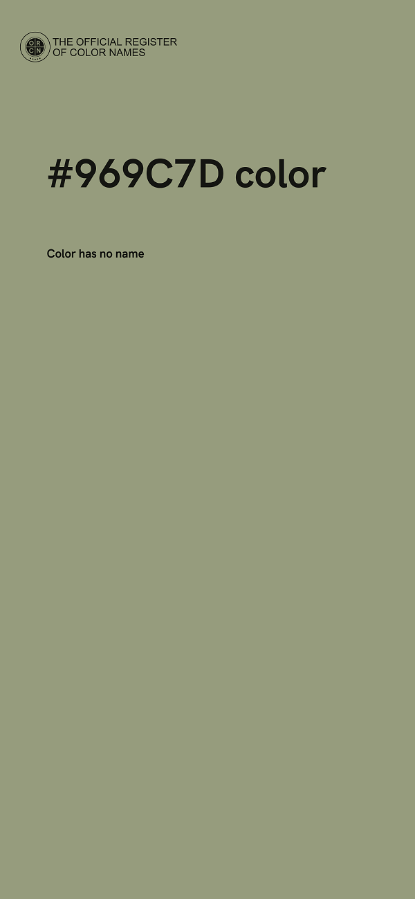 #969C7D color image