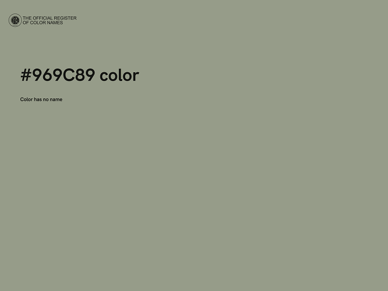 #969C89 color image