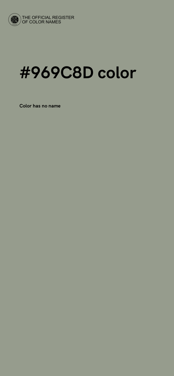 #969C8D color image