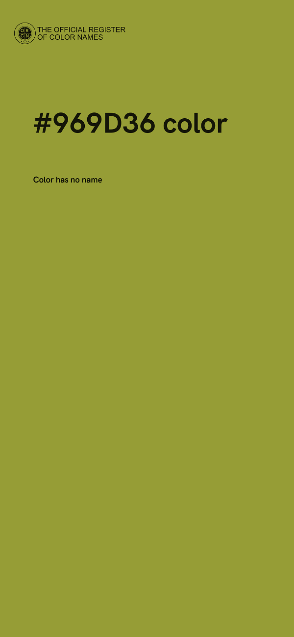 #969D36 color image