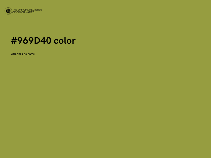 #969D40 color image