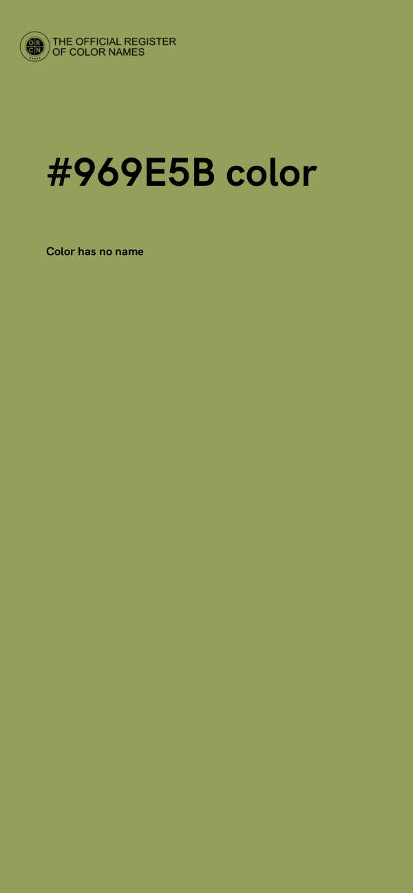 #969E5B color image