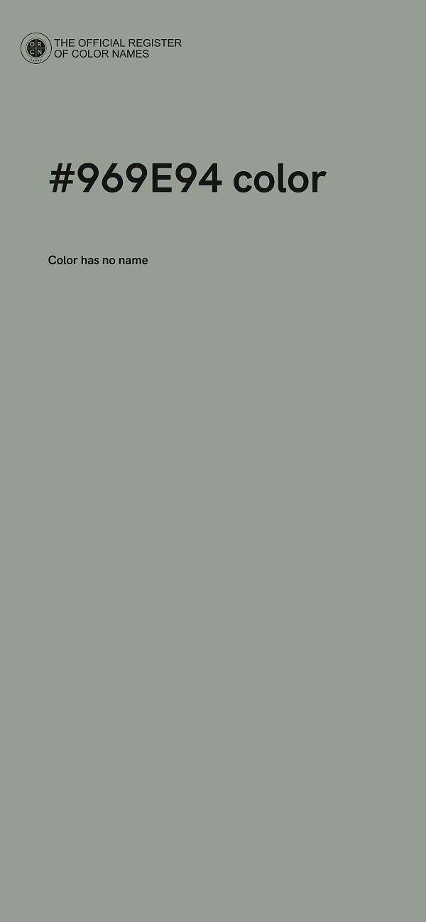 #969E94 color image