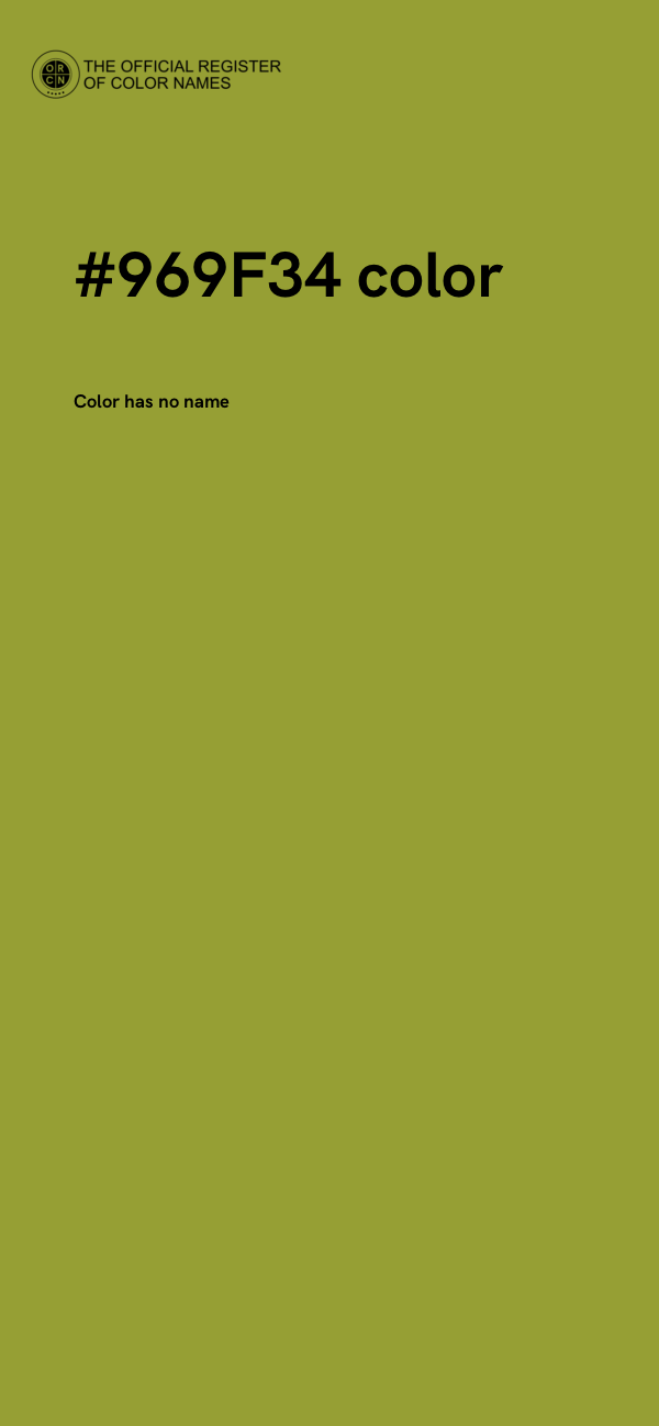 #969F34 color image