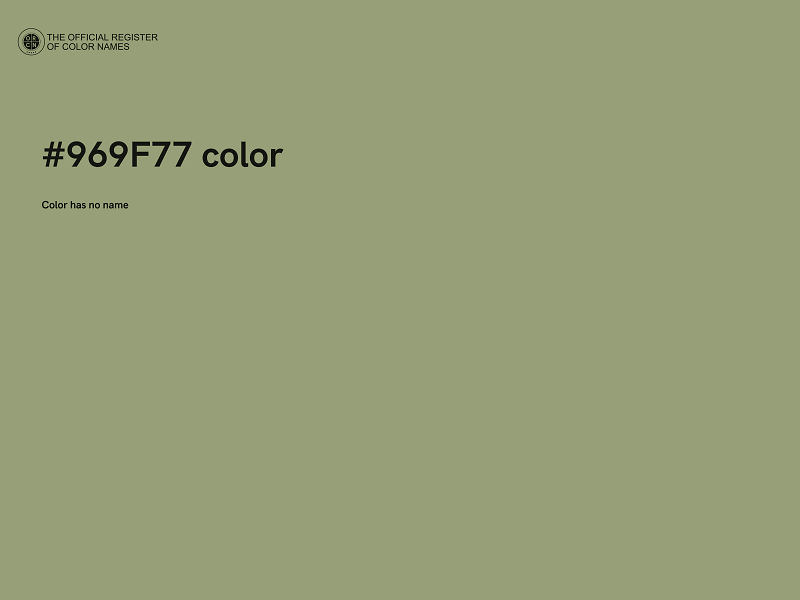 #969F77 color image