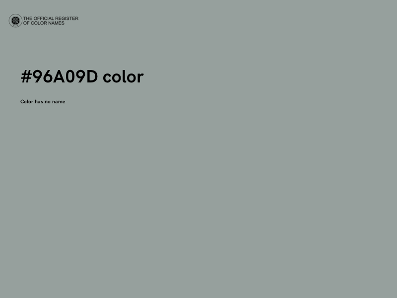 #96A09D color image