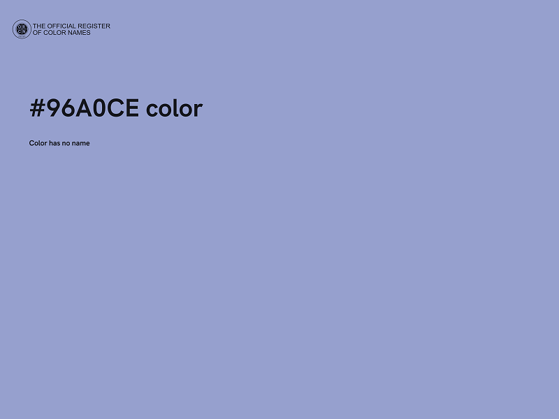 #96A0CE color image