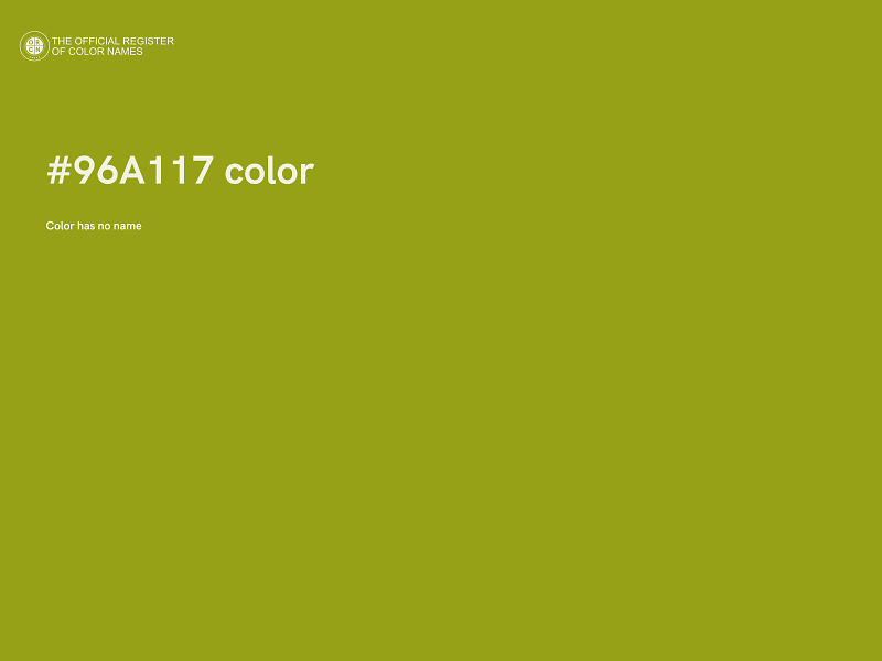 #96A117 color image