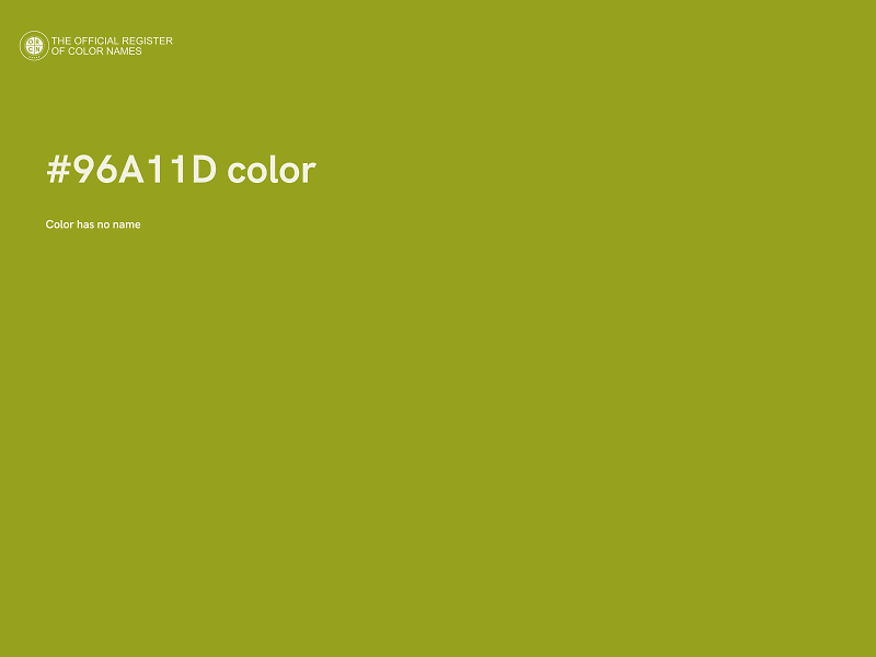 #96A11D color image