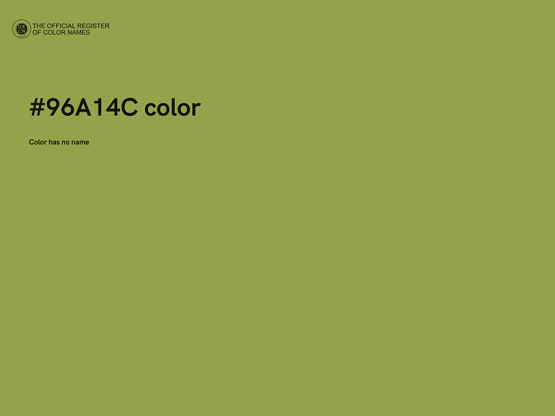 #96A14C color image