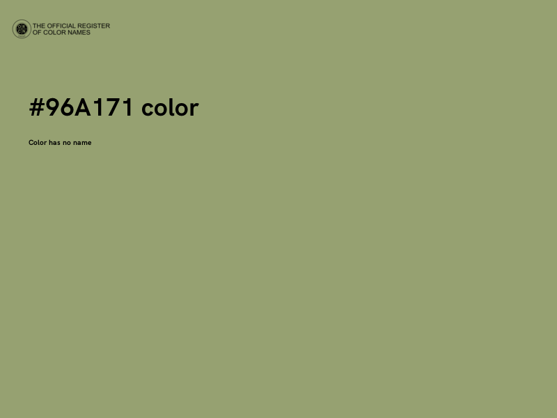 #96A171 color image