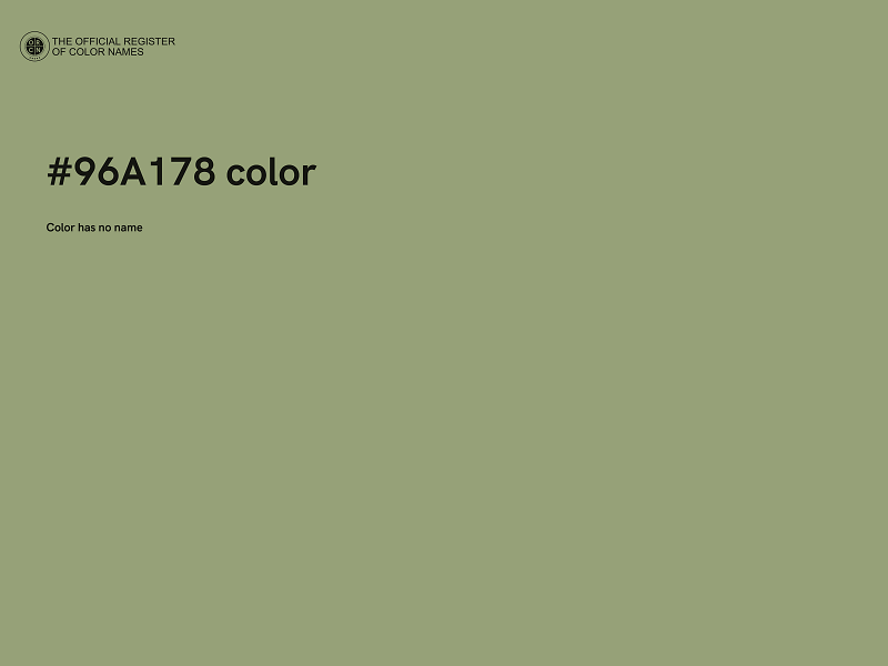 #96A178 color image