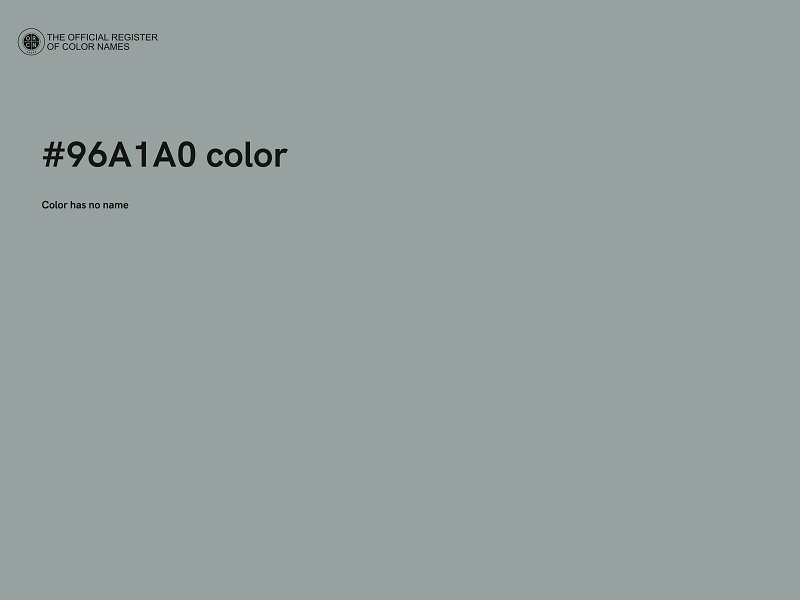 #96A1A0 color image