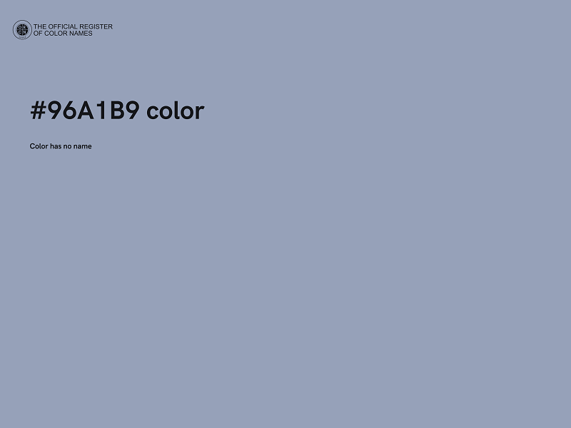 #96A1B9 color image