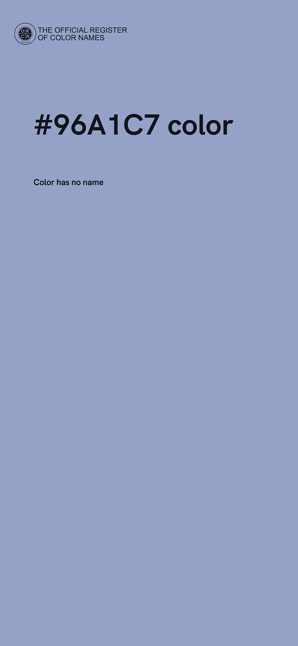 #96A1C7 color image
