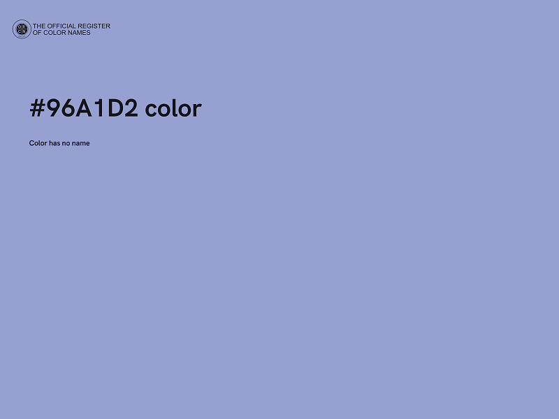 #96A1D2 color image
