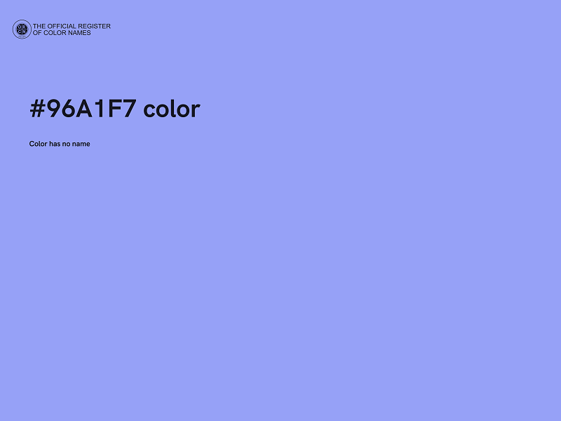 #96A1F7 color image