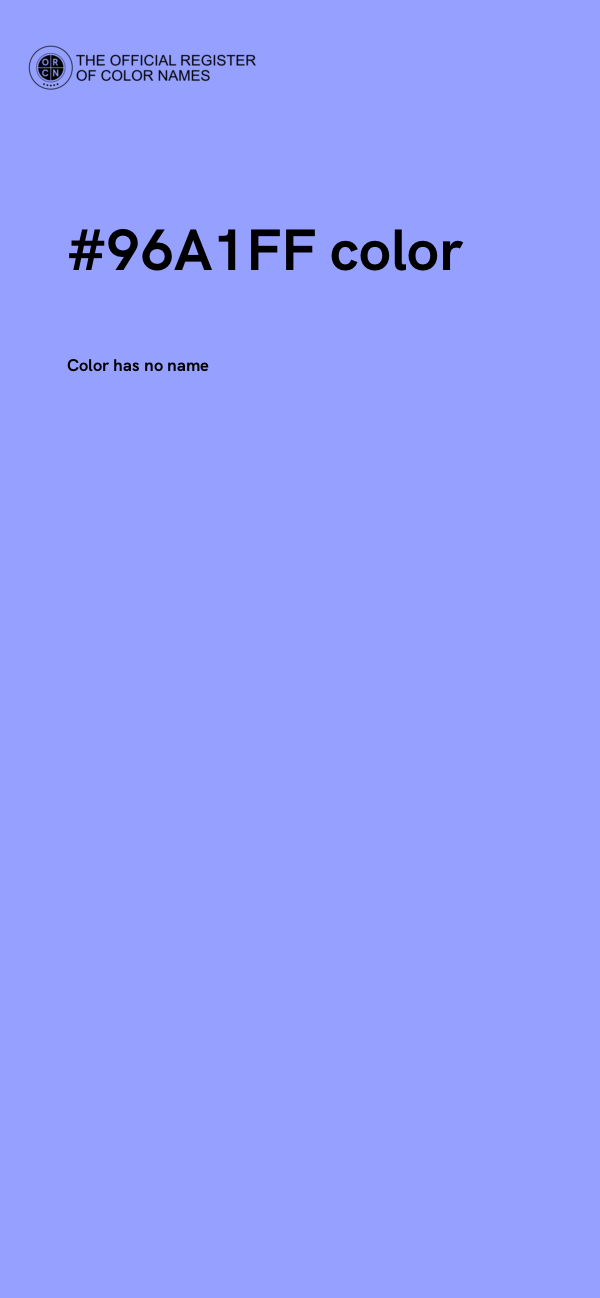 #96A1FF color image