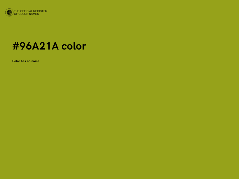 #96A21A color image