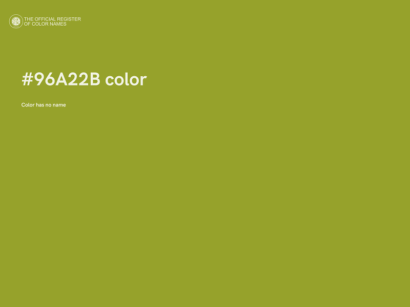 #96A22B color image