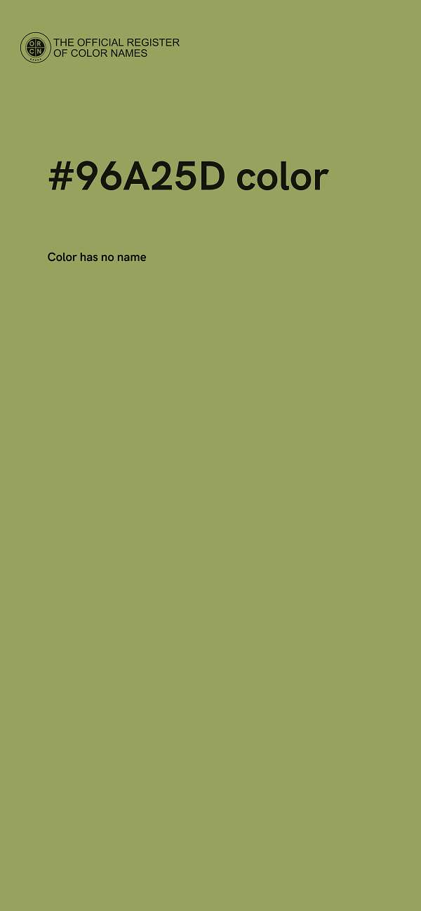 #96A25D color image