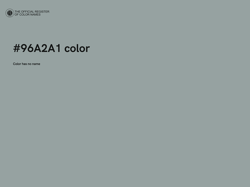 #96A2A1 color image