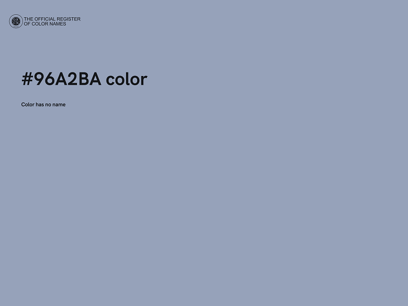 #96A2BA color image