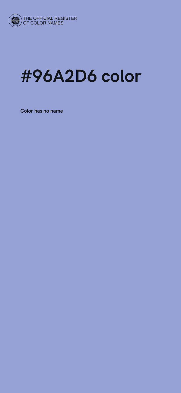 #96A2D6 color image