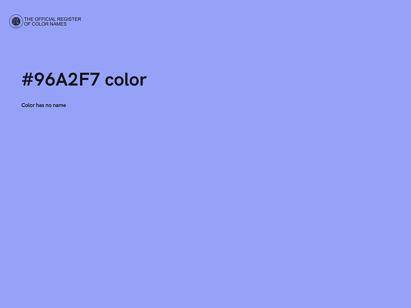 #96A2F7 color image