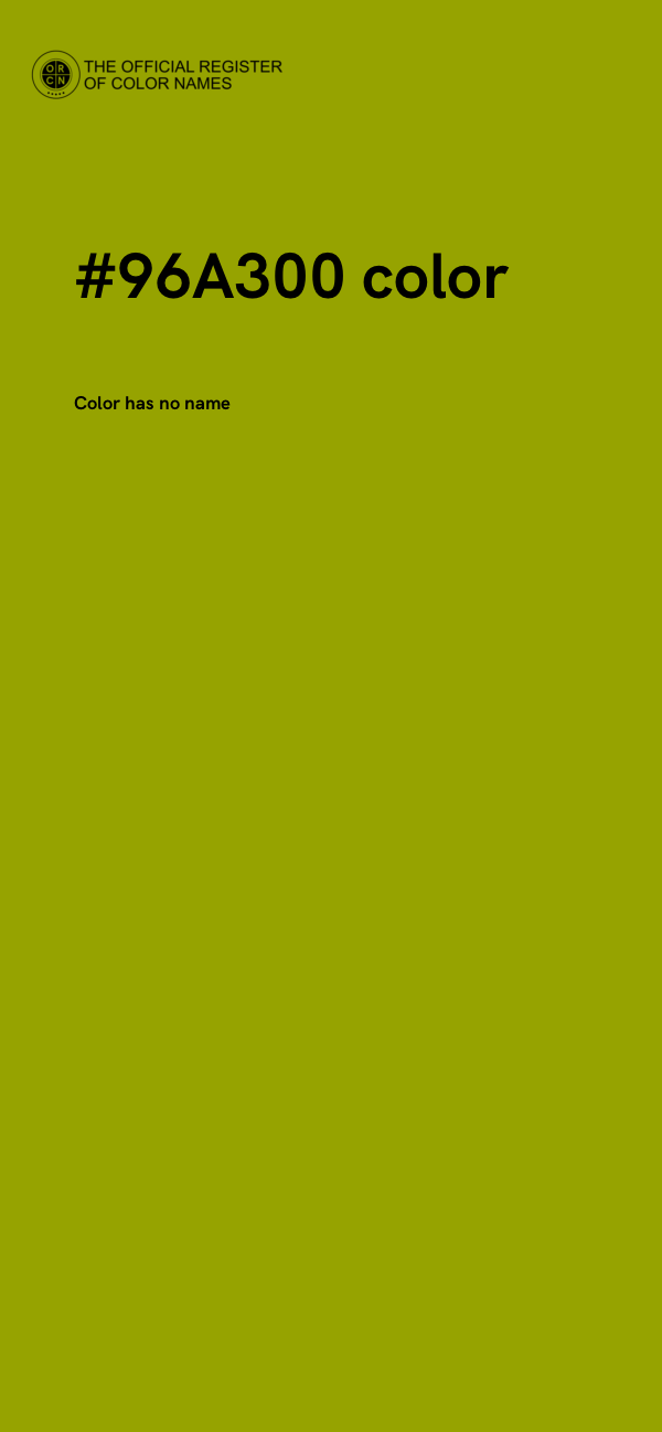 #96A300 color image