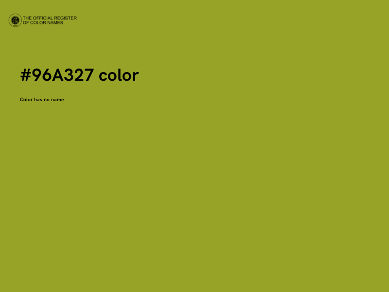 #96A327 color image