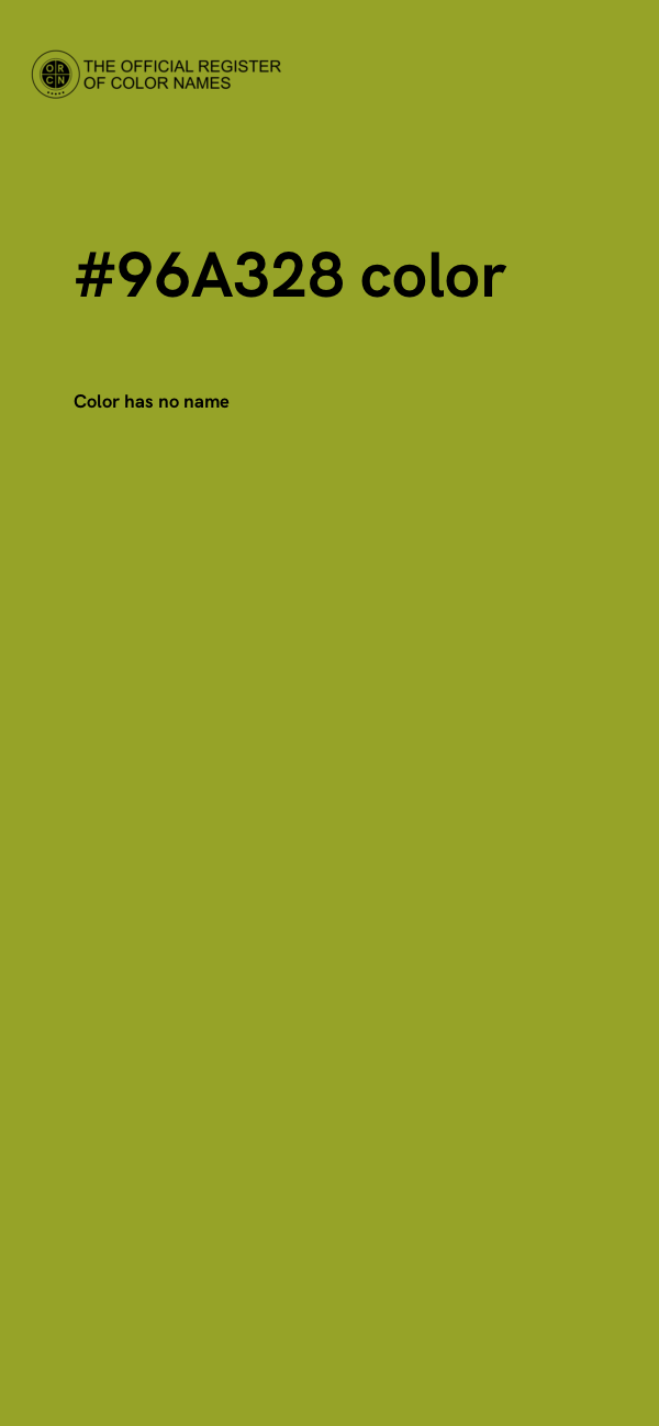 #96A328 color image