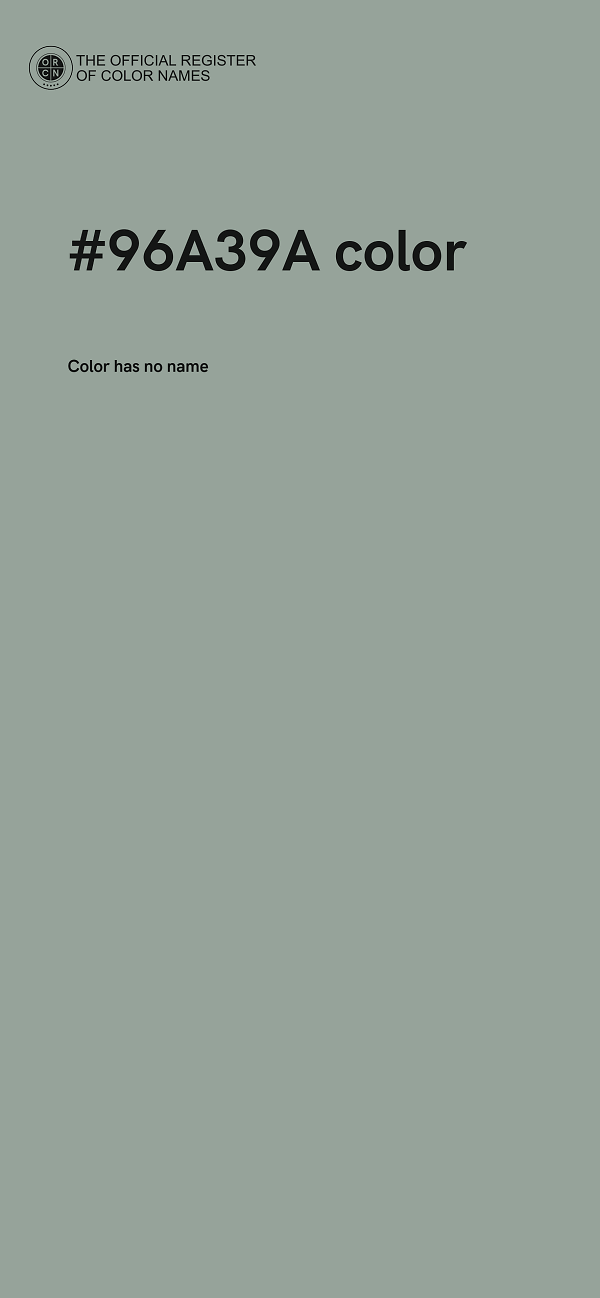 #96A39A color image