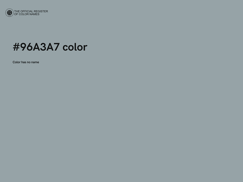 #96A3A7 color image
