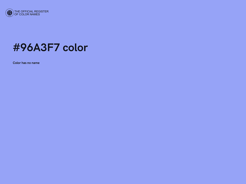 #96A3F7 color image