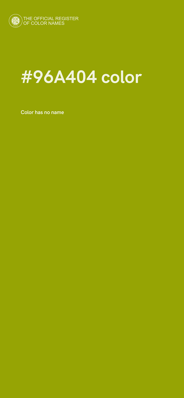 #96A404 color image