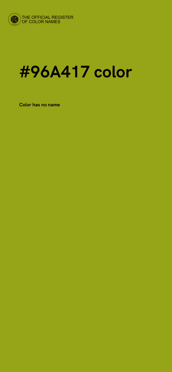 #96A417 color image