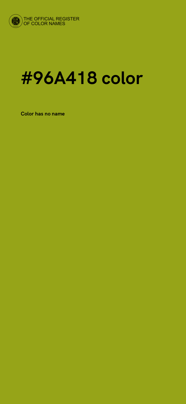 #96A418 color image