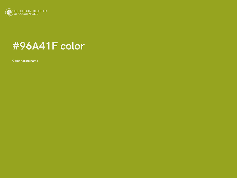 #96A41F color image