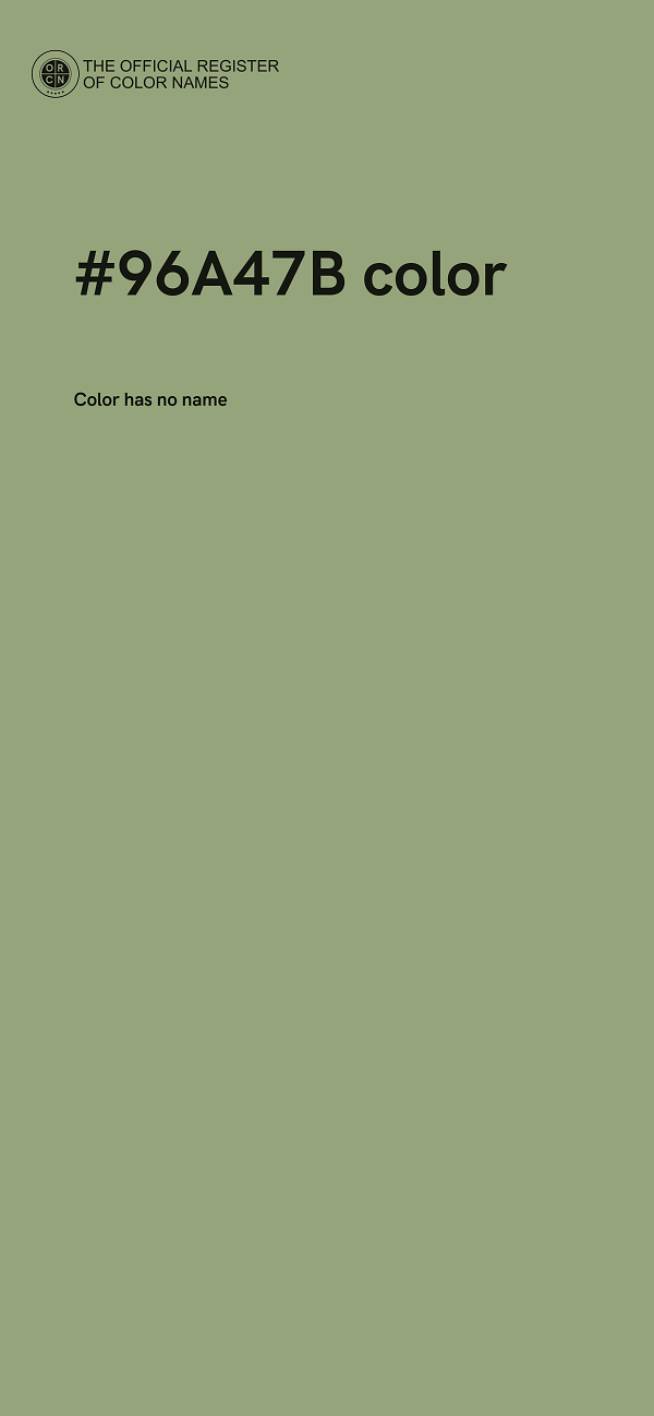 #96A47B color image