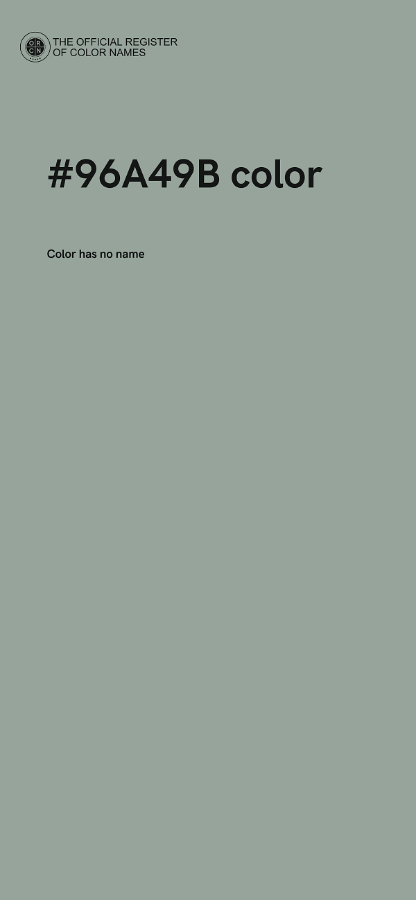 #96A49B color image