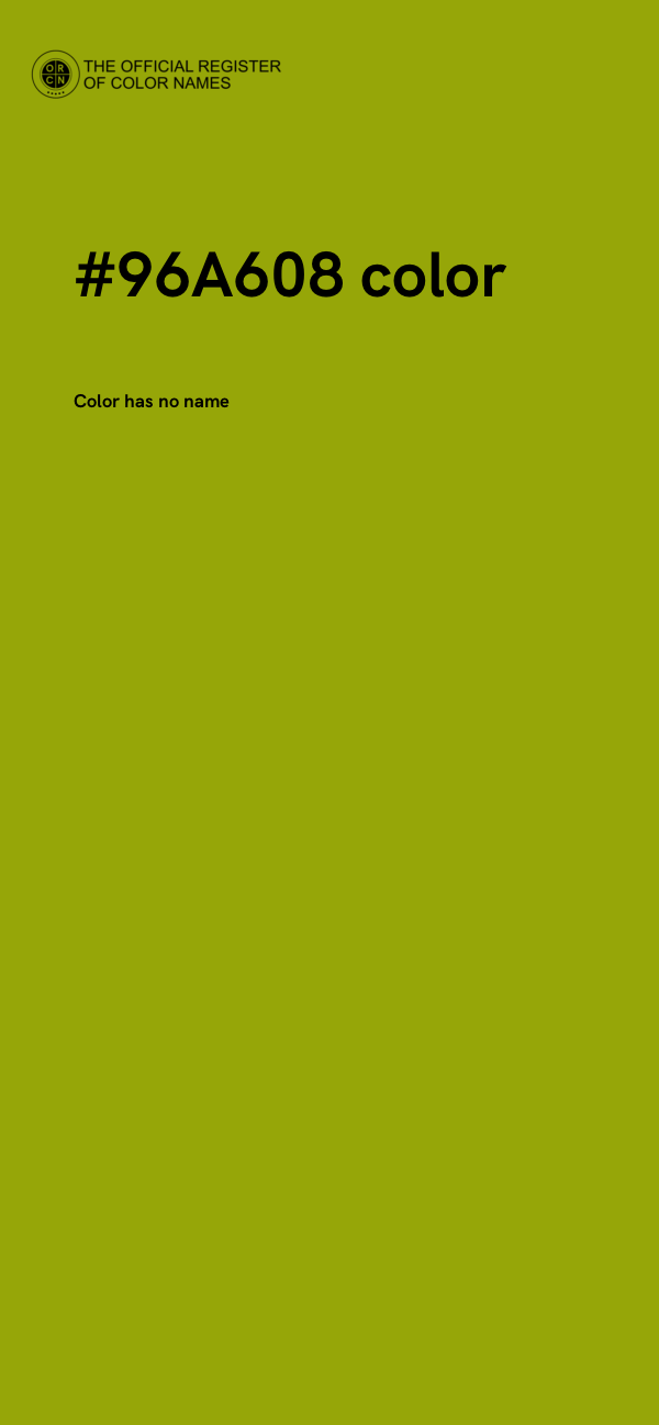 #96A608 color image