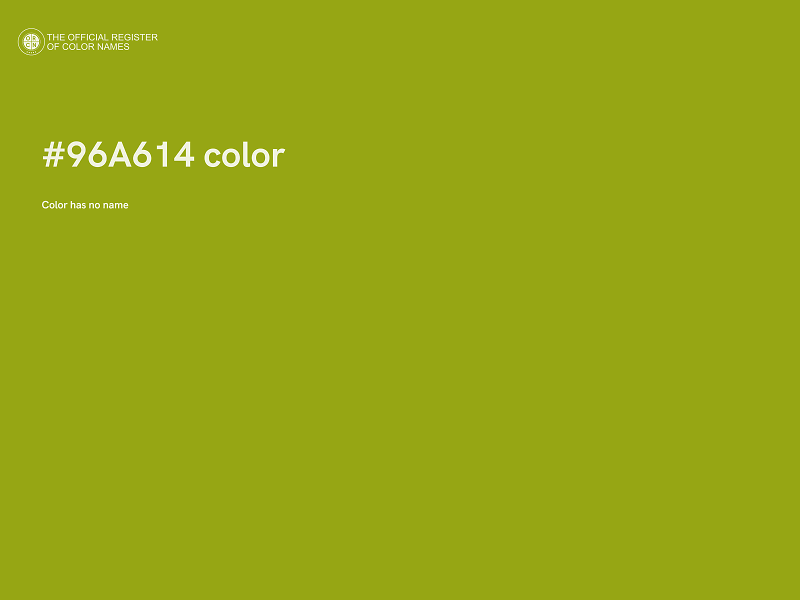 #96A614 color image