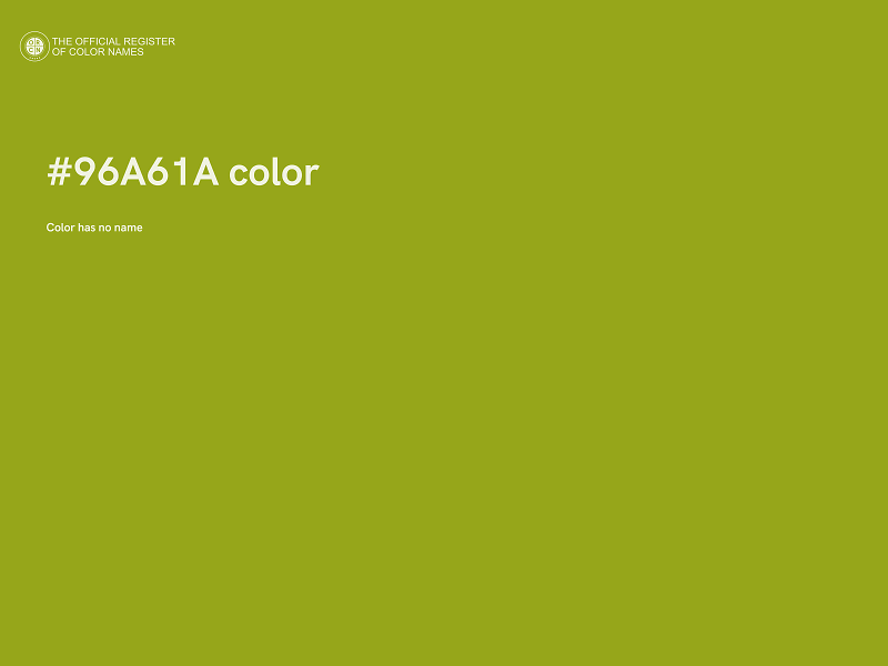 #96A61A color image