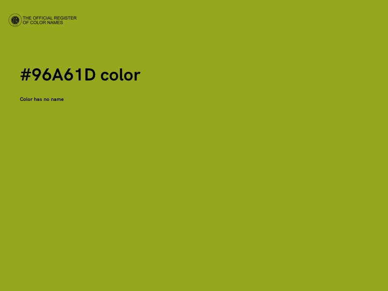 #96A61D color image